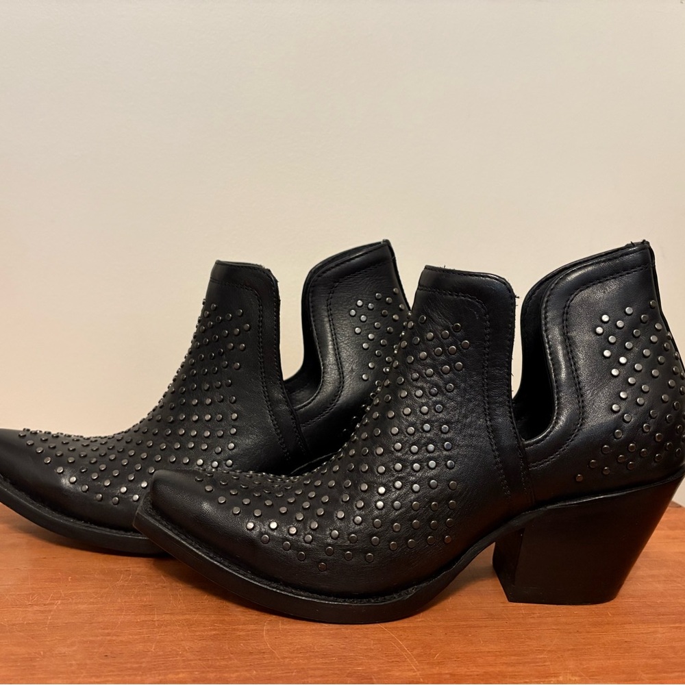 Ariat Black Studded Ankle Booties